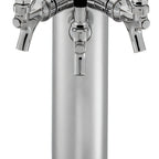 Thumbnail image #1 for Perlick Corporation EA2100-3-2 3-Faucet Air-Cooled Countertop Draft Beer Tower, Polished Chrome