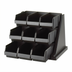 Thumbnail image #1 for Cambro Versa 9-Bin Wall-Mount Organizer Rack, Black