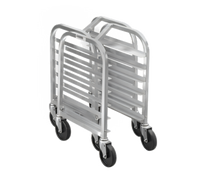 Half-Size Nesting Aluminum Bun Pan Rack, 15-Pan Capacity, End Load