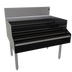 Thumbnail image #1 for Glastender Free Standing Stainless Steel Underbar Liquor Steps, 36 Inch Wide x 29 Inch Deep, 5-Step Display