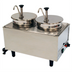 Thumbnail image #1 for Benchmark Dual Well Pump Sauce Warmer with 2 Stainless Steel Pumps and 2 x 7 Qt Wells