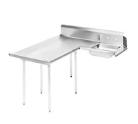 Advance Tabco Straight Dish Table Dish Landing Provision, Sold Per Linear Foot
