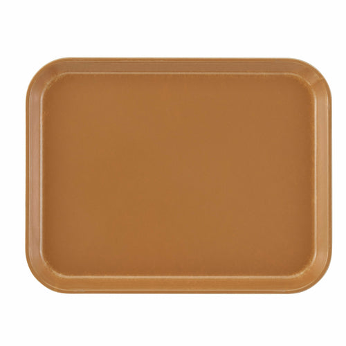 Product image #2 for Cambro Camtray Rectangular Fast Food & Cafeteria Tray, 8 x 9-7/8 Inch, Fiberglass, Earthen Gold