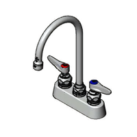 T&S Brass B-1140 3-1/2-Inch Deck Mount Manual Workboard Faucet with 5-3/4-Inch Swivel Gooseneck