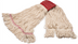Thumbnail image #1 for Carlisle Grease Release Large Looped-End Wet Mop Head, Natural Yarn, 5-Inch Red Band