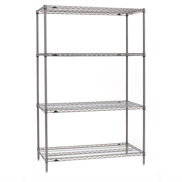 Product image #1 for Metro Super Erecta Stationary Starter Wire Shelving Unit, 60"W x 21"D x 74"H, 4 Shelves