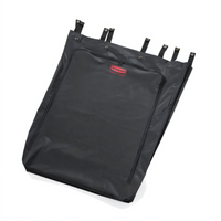 Premium Linen Hamper Bag, 30 Gallon, Polyester, Black