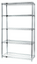 Thumbnail image #1 for Quantum Chrome Plated Wire Shelving Starter Kit, 72