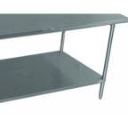 Thumbnail image #1 for Advance Tabco KT-103 Stainless Steel Undershelf for Commercial Work Table, Per Linear Foot