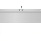 Thumbnail image #1 for Koolmore SBR3B60-LR-320 60-Inch 3-Compartment Stainless Steel Underbar Sink with Dual 13-Inch Drainboards and 3-Inch Backsplash