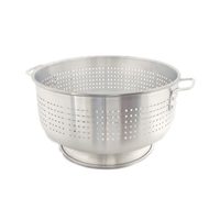 Crestware 30 Qt Aluminum Footed Colander with Handles