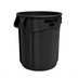 Thumbnail image #1 for Rubbermaid BRUTE 10 Gallon Round Vented Trash Container, Black, Without Lid