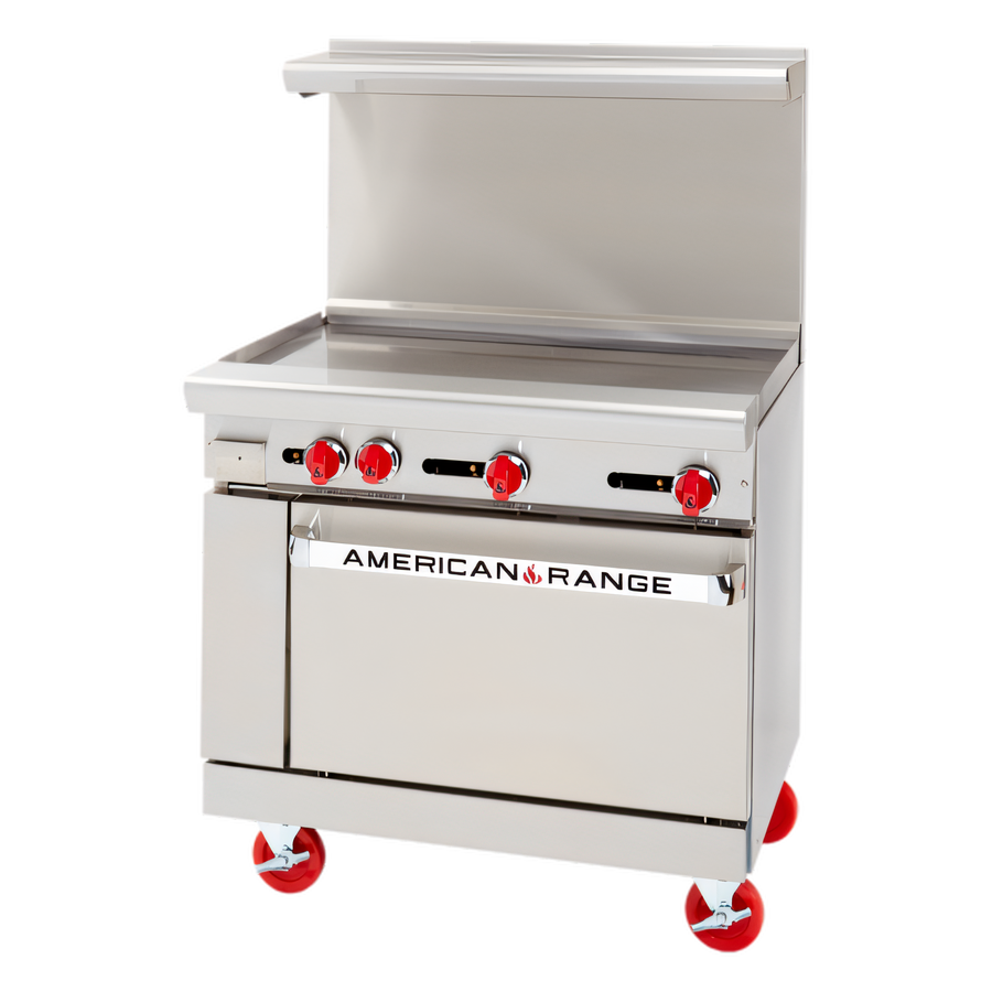 Product image #1 for American Range 36-Inch Gas Restaurant Range with 36-Inch Griddle and Standard Oven