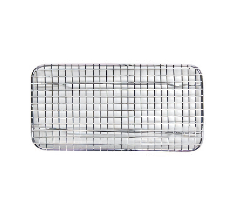 Product image #1 for Chrome Plated Footed Wire Pan Grate for Third-Size Steam Pans, 5 x 10-1/2 Inches
