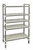 Thumbnail image #1 for Cambro Camshelving Elements XTRA High Density Top Rail Mobile Starter Track Shelving Unit, 24 x 48 x 80 Inches, 5-Tier