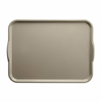 Cambro Camtray® Rectangular Cafeteria Tray with Handles, 15 x 20 Inches, Reinforced Fiberglass, Pearl Gray