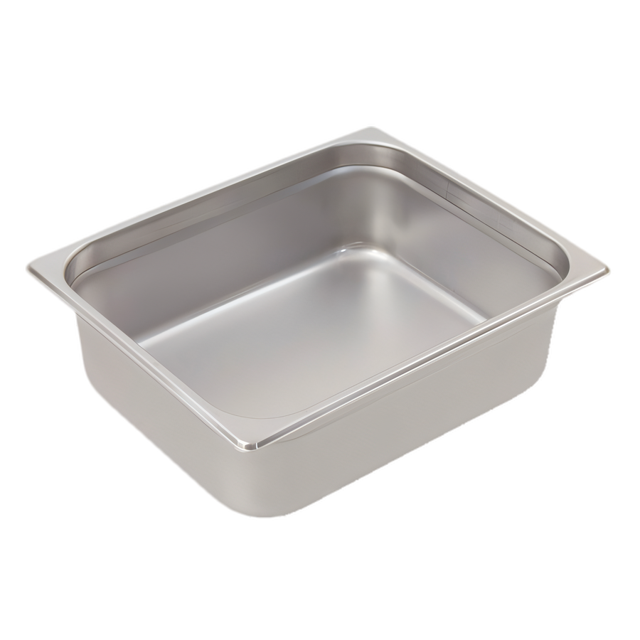 Product image #1 for Crestware Saf-T-Stak 1/2 Size 6-Inch Deep Solid Stainless Steel Hotel Pan