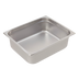Thumbnail image #1 for Crestware Saf-T-Stak 1/2 Size 6-Inch Deep Solid Stainless Steel Hotel Pan