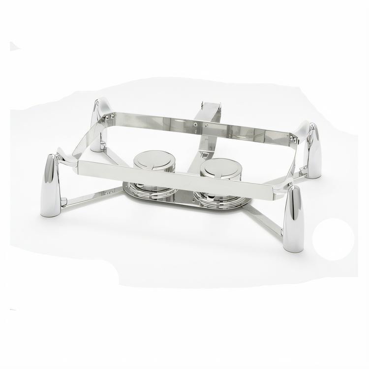 Product image #1 for Evolution Rectangular Stainless Steel Chafer Stand with Fuel Holder