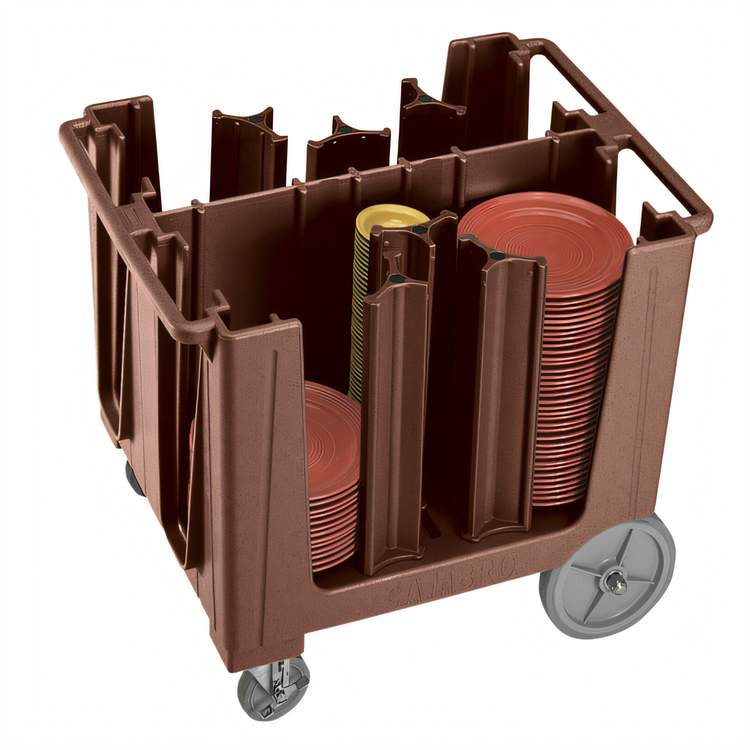 Product image #1 for Cambro Adjustable Dish Cart with 6 Towers and Vinyl Dust Cover