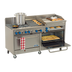 Thumbnail image #1 for Comstock-Castle 72-Inch Commercial Gas Range with 2 Open Burners, 30-Inch Raised Griddle, 30-Inch Charbroiler, and 2 Ovens