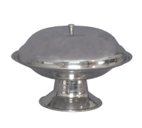 Town Equipment 8-1/2 Inch Compote Dish Cover Only, Polished 18/8 Stainless Steel, Dozen