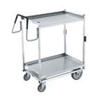 Thumbnail image #1 for Vollrath 97205 Heavy-Duty Stainless Steel Two-Shelf Bus Cart, 650 lb Capacity, 20 x 30 in Solid Shelves