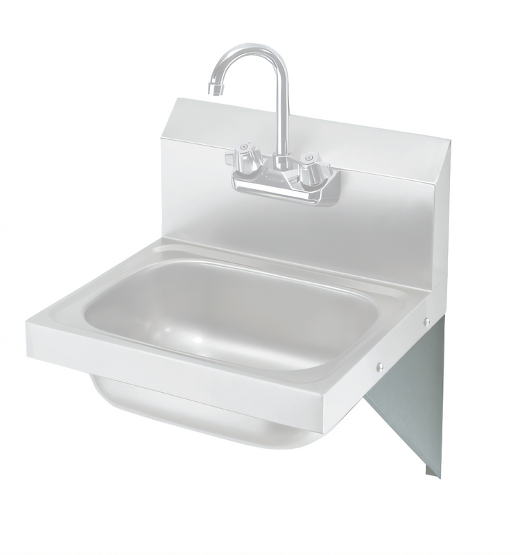 Product image #1 for Krowne H-110 Stainless Steel Side Support Brackets for Wall-Mount Hand Sinks