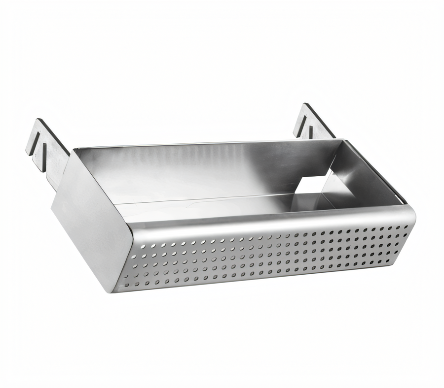 Product image #1 for Klinger’s Trading KTI Pot Rack-Mount Condiment and Spice Rack, 18-1/2 x 10-1/16 Inches, 304 Stainless Steel