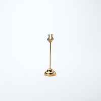 American Metalcraft Gold Harp Weighted Number Stand, 8-Inch Metal Table Card Holder