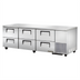 Thumbnail image #1 for 3-Section Deep Undercounter Refrigerator with 6 Drawers, 93 1/4 Inches Wide