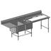Thumbnail image #1 for Spec-Master FNP2840-2-24L-48TR Two-Compartment Stainless Steel Prep Sink with Left Drainboard and Prep Area