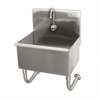 Advance Tabco Wall-Mounted Electronic Service Sink with 22-Inch Bowl, 304 Stainless Steel