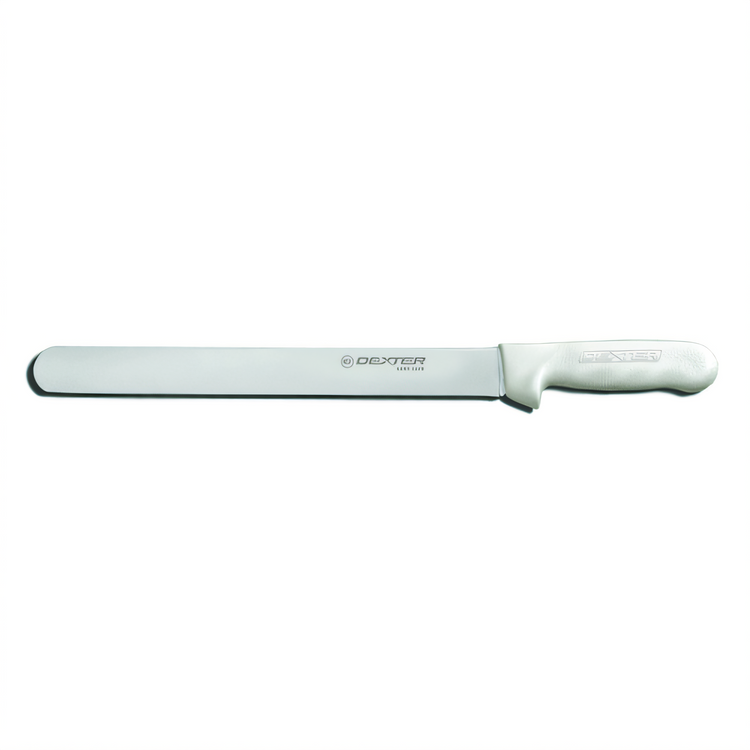 Product image #1 for Dexter Russell Sani-Safe 12-Inch Stain-Free High-Carbon Steel Roast Slicer Knife with White Polypropylene Handle