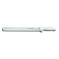 Dexter Russell Sani-Safe 12-Inch Stain-Free High-Carbon Steel Roast Slicer Knife with White Polypropylene Handle