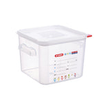 Thumbnail image #1 for CFS Brands Araven 11853 6.3-qt Clear Polypropylene Square Food Storage Container with Airtight Lid Case of 6