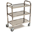 Thumbnail image #1 for Carlisle 400 lb. Capacity 3-Shelf Knock-Down Stainless Steel Utility Cart
