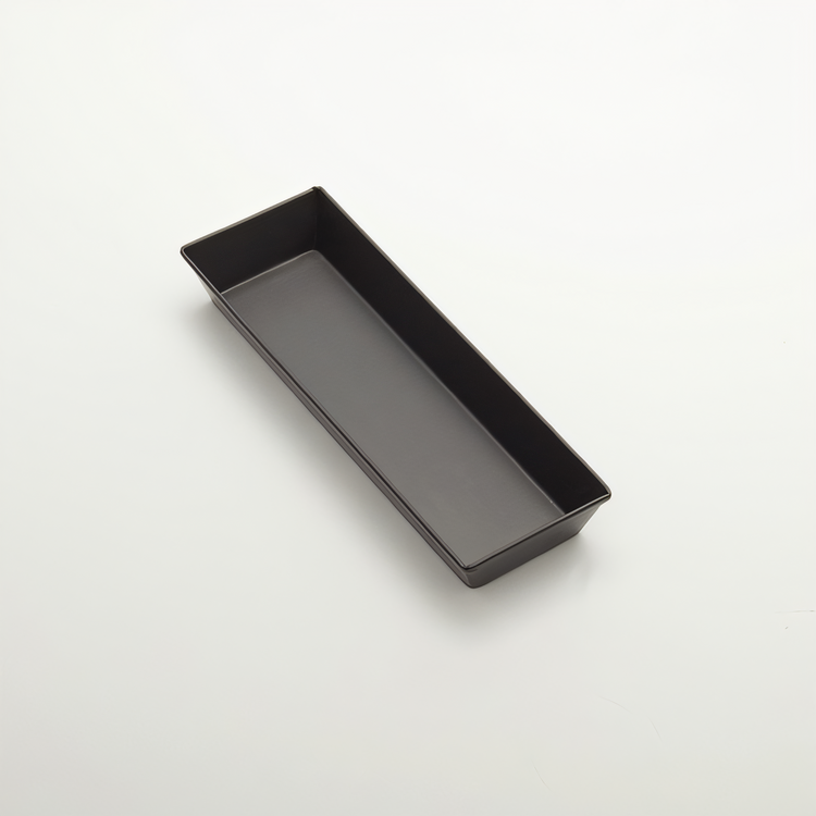 Product image #1 for American Metalcraft Rectangular Hard Coat Anodized Aluminum Long Pizza Pan, 12 x 4 x 1 5/8 Inch