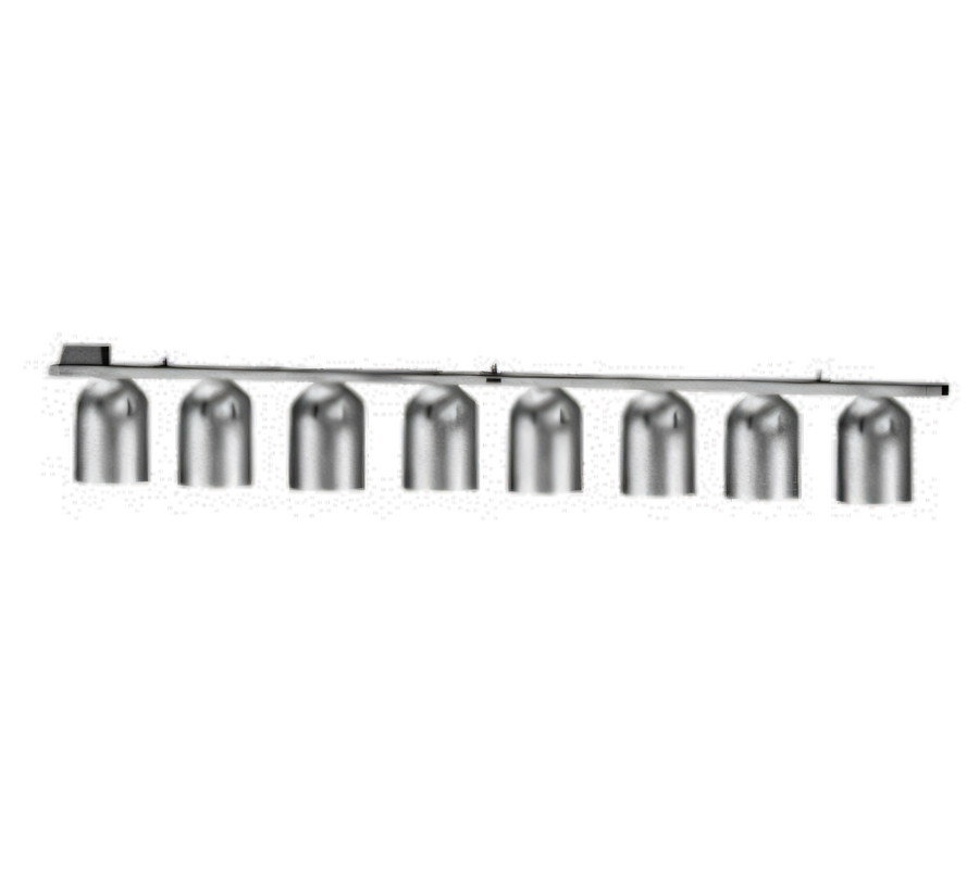 Product image #1 for Nemco 8-Bulb Single-Row Chain-Hung Infrared Heat Lamp, 120V, 2,000W