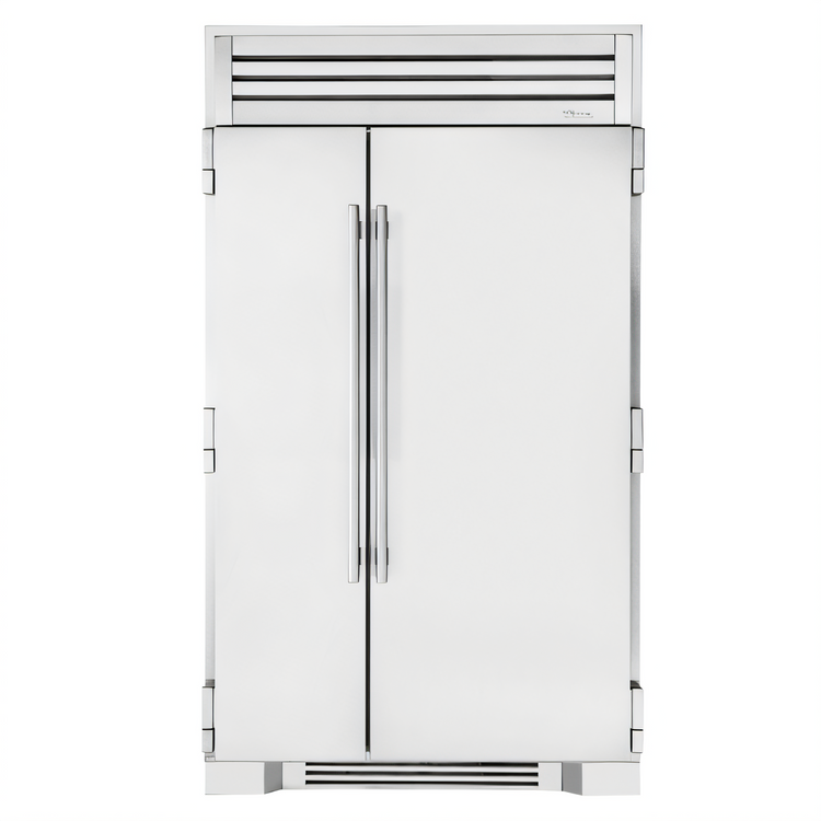 Product image #1 for 48 Inch Two-Section Side-by-Side Reach-In Refrigerator/Freezer with Solid Stainless Steel Doors
