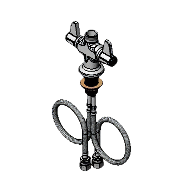 Product image #1 for equip Single-Hole Deck Mount Mixing Faucet, Less Nozzle, Ceramic Cartridges, Lever Handles