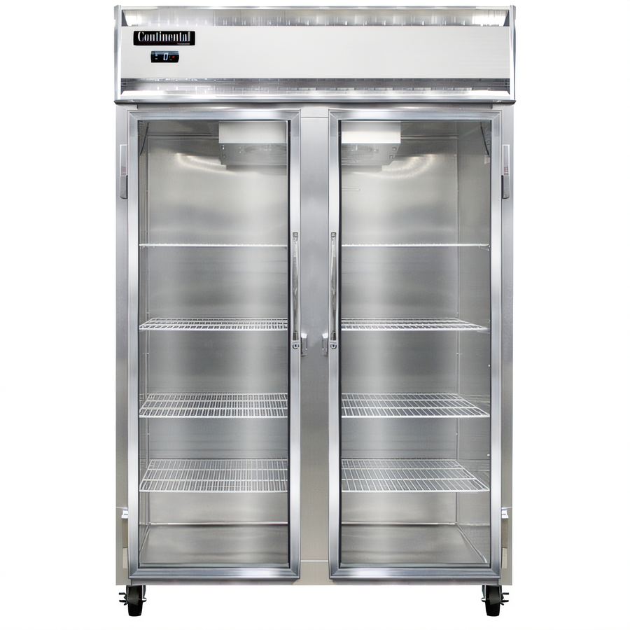 Product image #1 for Continental Refrigerator 2FNSAGD Two-Section Display Freezer with Glass Doors