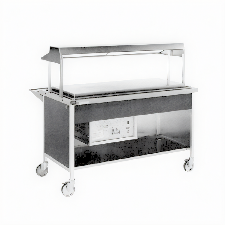 Product image #1 for Atlas Metal CARF-3 50" Mobile Frost Top Serving Counter