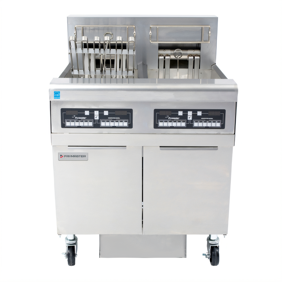 Product image #1 for Frymaster RE High Efficiency 2-Tank Electric Fryer Battery with Built-In Filtration, 2 x 50 lb Frypots