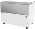 Thumbnail image #1 for 49-Inch Flat Top Single Access Cold Wall School Milk Cooler with White Exterior and Stainless Interior