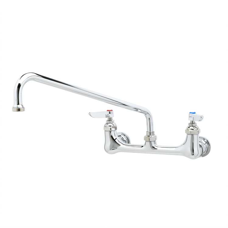 Product image #1 for T&S Brass B-2299 8-Inch Wall Mount Mixing Faucet with 14-Inch Swing Nozzle