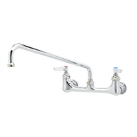 T&S Brass B-2299 8-Inch Wall Mount Mixing Faucet with 14-Inch Swing Nozzle