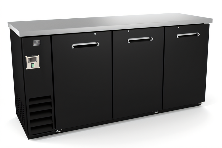 Product image #1 for Kelvinator Commercial 73-Inch 3-Door Back Bar Cooler with Stainless Steel Top