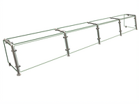 Hatco Flav-R-Shield Single-Sided Full-Service Pass-Over Food Shield, 4-Bay, 132 Inch W x 15 Inch D