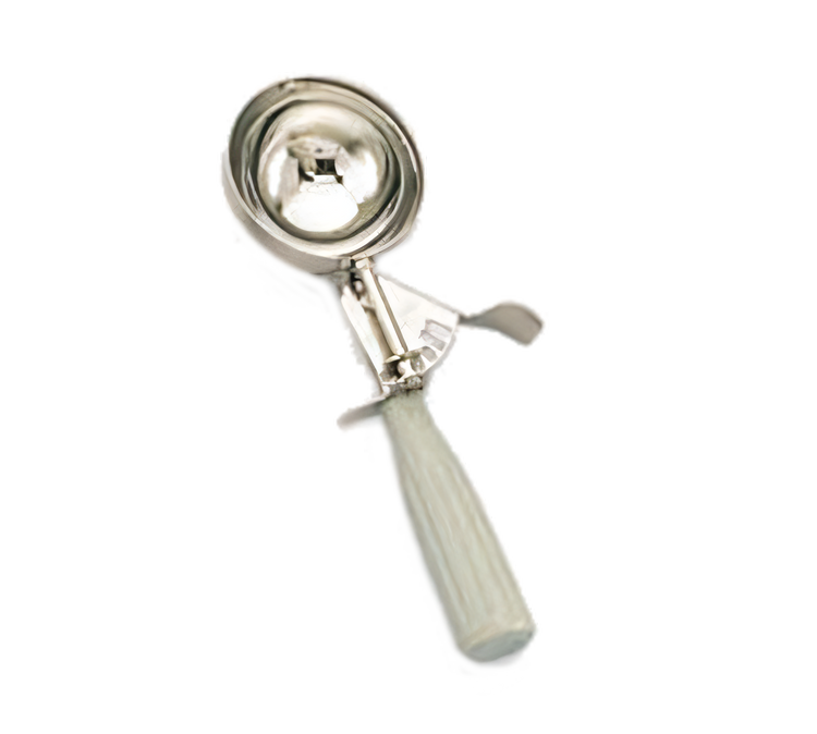 Product image #1 for American Metalcraft #8 Stainless Steel Thumb Disher with Gray Handle, 4 oz